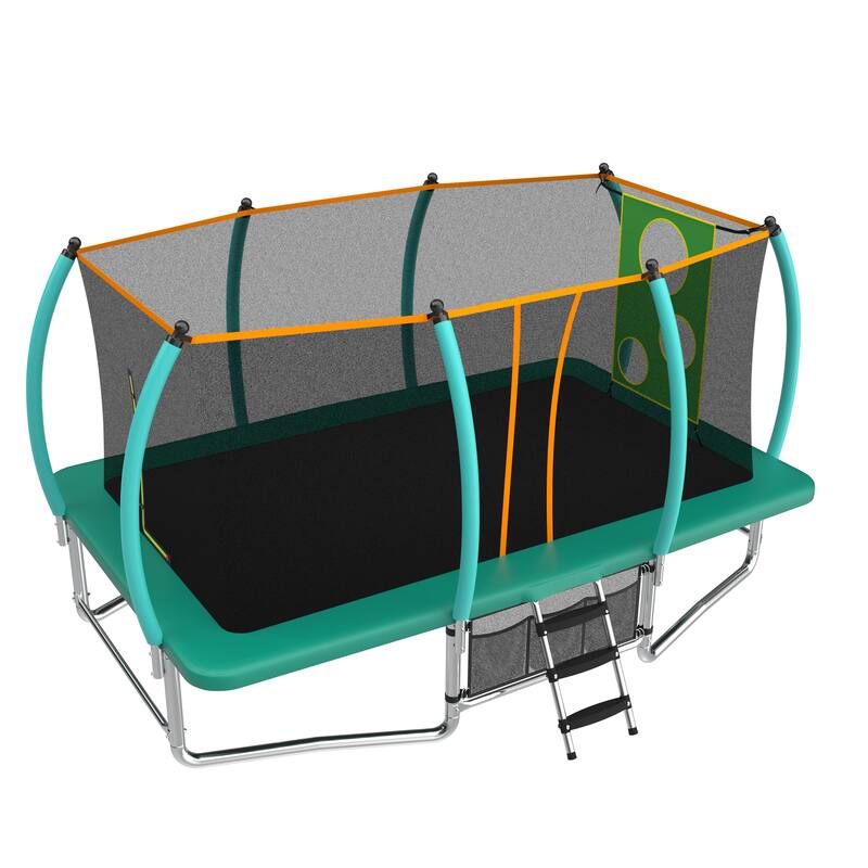 10X16FT Outdoor Square Trampolines for Kids Adults Long Rectangular Tumbling Trampoline