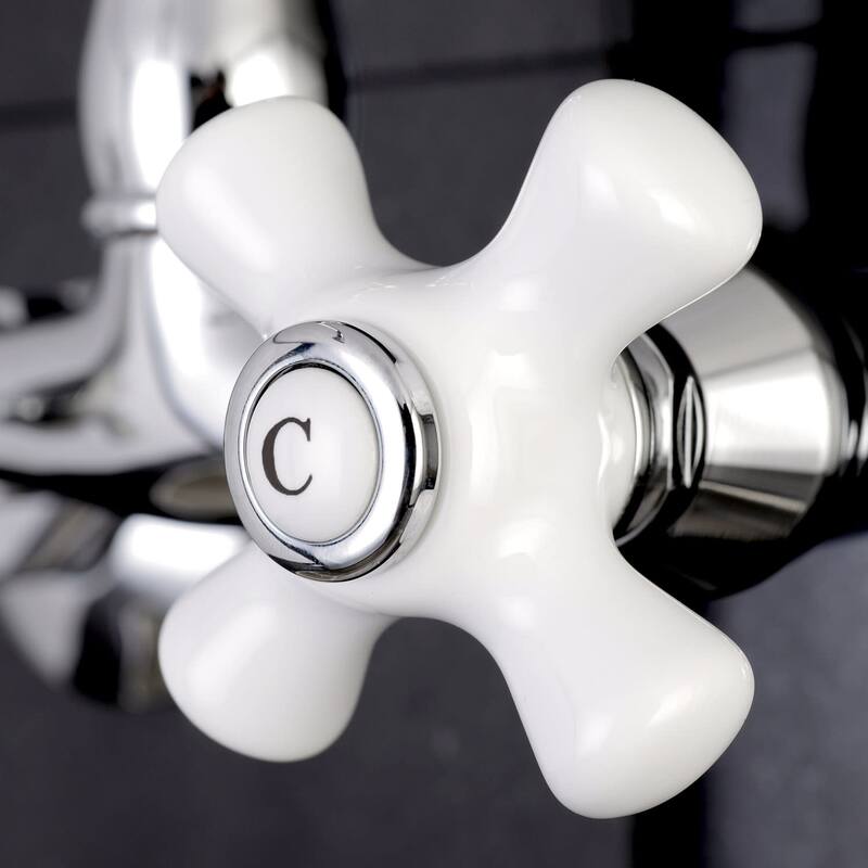 Kingston Brass Vintage 1.8 GPM Wall Mounted Bridge Kitchen Faucet