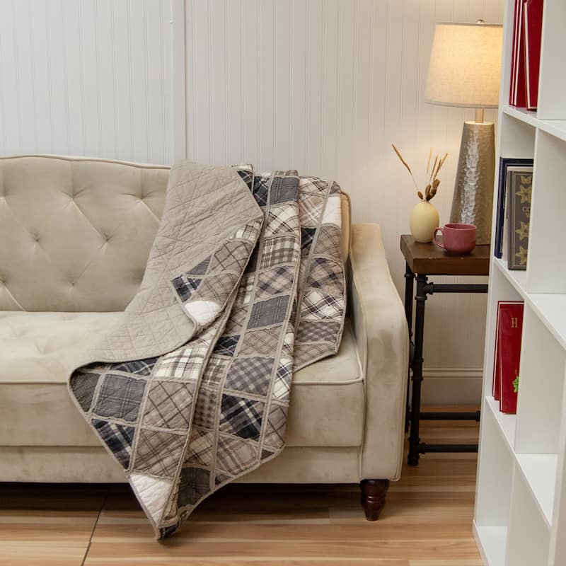 Donna Sharp Driftwood Cotton Throw - Throw