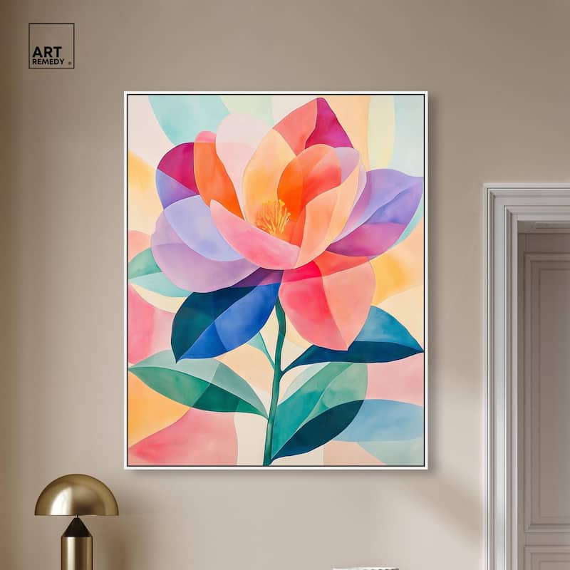 Ail Geofloral II Canvas by Art Remedy