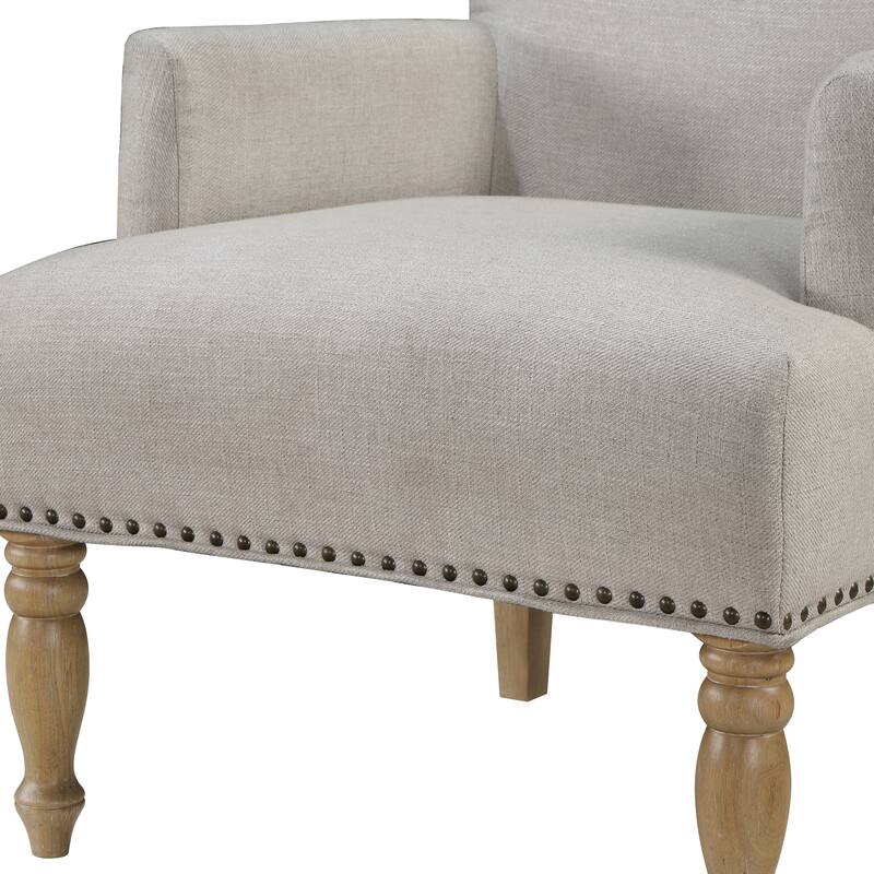 Aria Beige Fabric Arm Chair by Greyson Living
