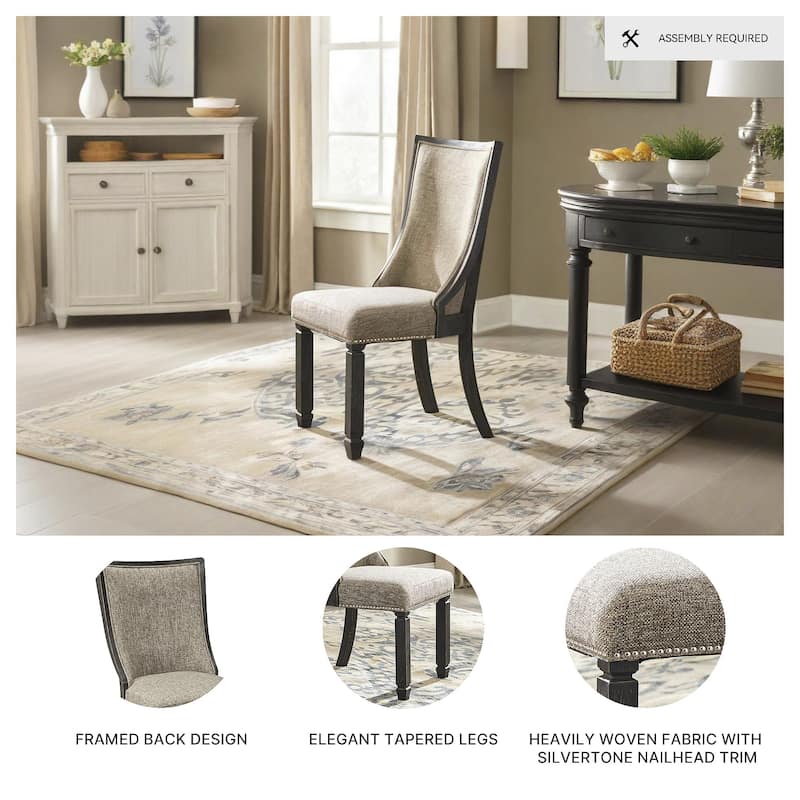 Signature Design By Ashley Tyler Creek Dining Room Chair - Set of 2 - Black/Gray