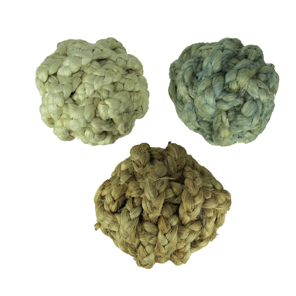 DAR1189.195 Darice Floral Rope Wrapped Ball Natural 6pc