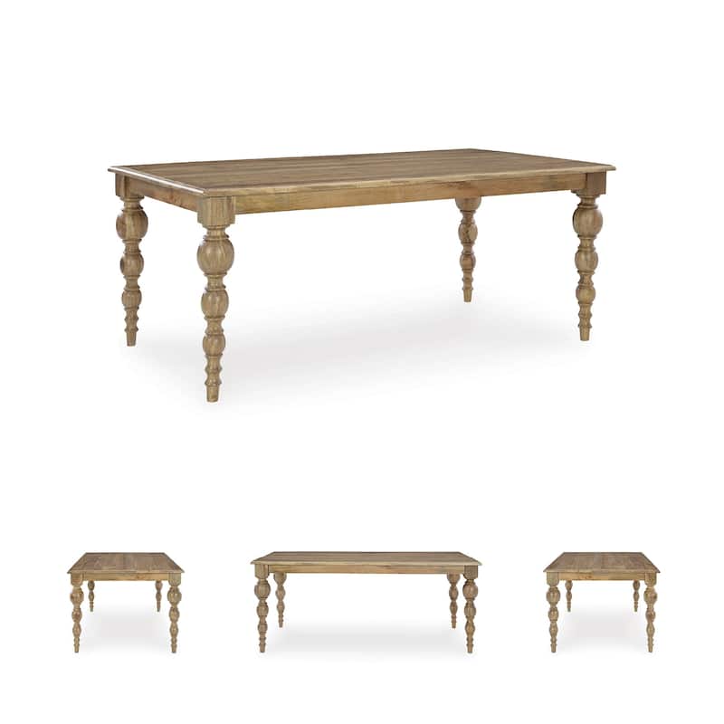 Signature Design by Ashley Rybergston Light Brown Dining Table - 72" W x 41" D x 30.25" H