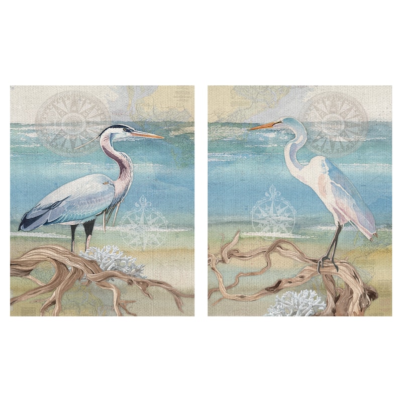 Egret, Heron by Lynnea Washburn Canvas Art Prints
