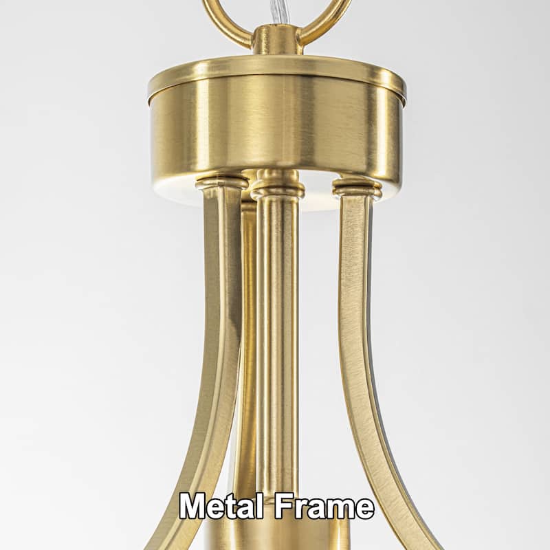 Starsky 1/3-Light Modern Clear Glass Dome Pendant Light