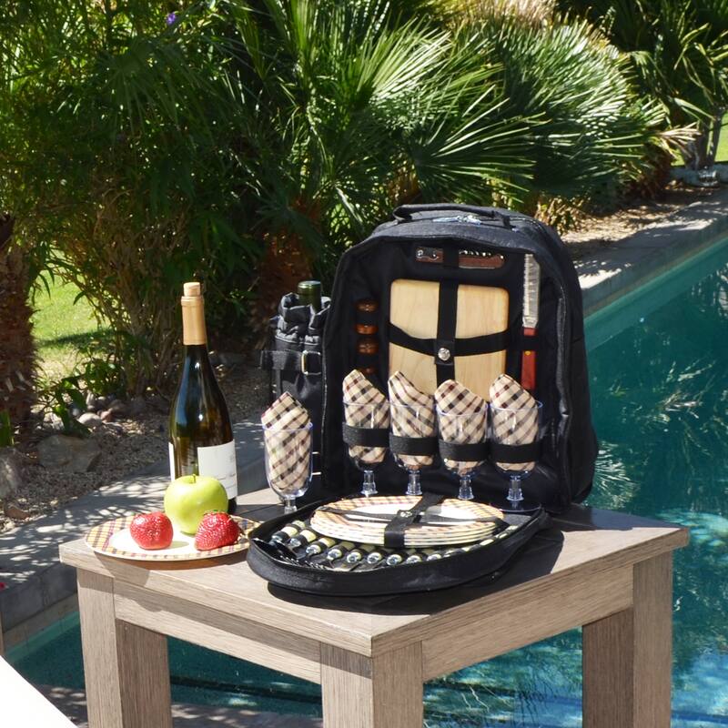 Picnic at Ascot Four Person Equipped Picnic Backpack