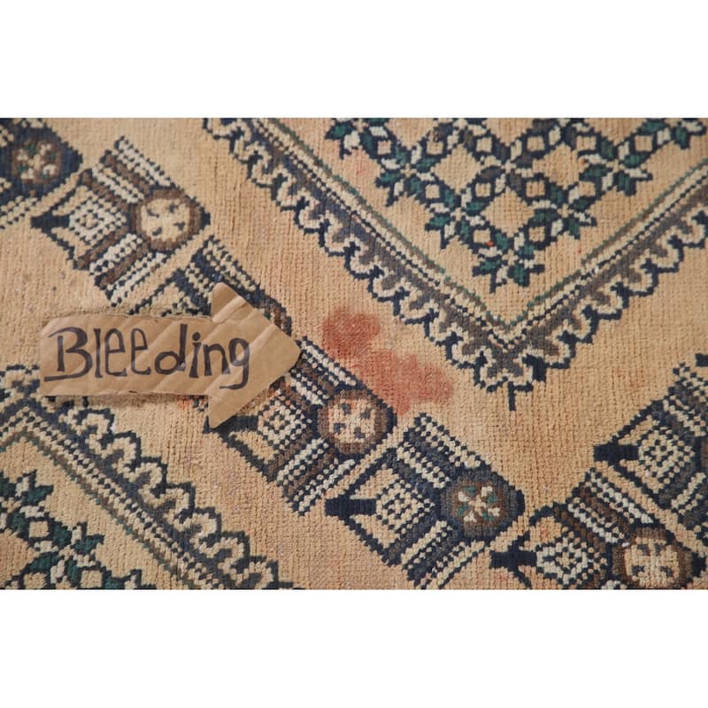Distressed Bakhtiari Persian Vintage Rug Handmade Wool Carpet - 8'3"x 11'1"