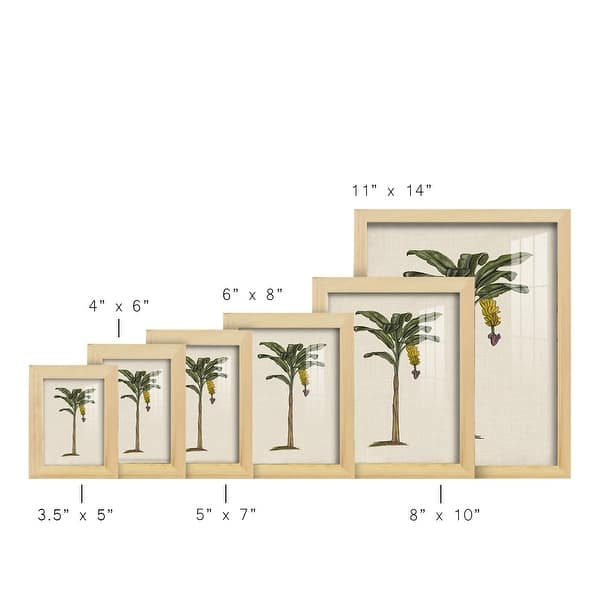 dimension image slide 5 of 11, UA CH British Palms III -Framed Print w/glass-Cherry Red