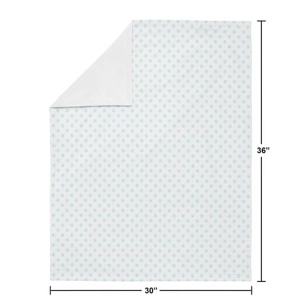 Blue Polka Dot Girl Baby Receiving Security Swaddle Blanket - for Navy Pink Shabby Chic Boho Watercolor Floral Rose Collection