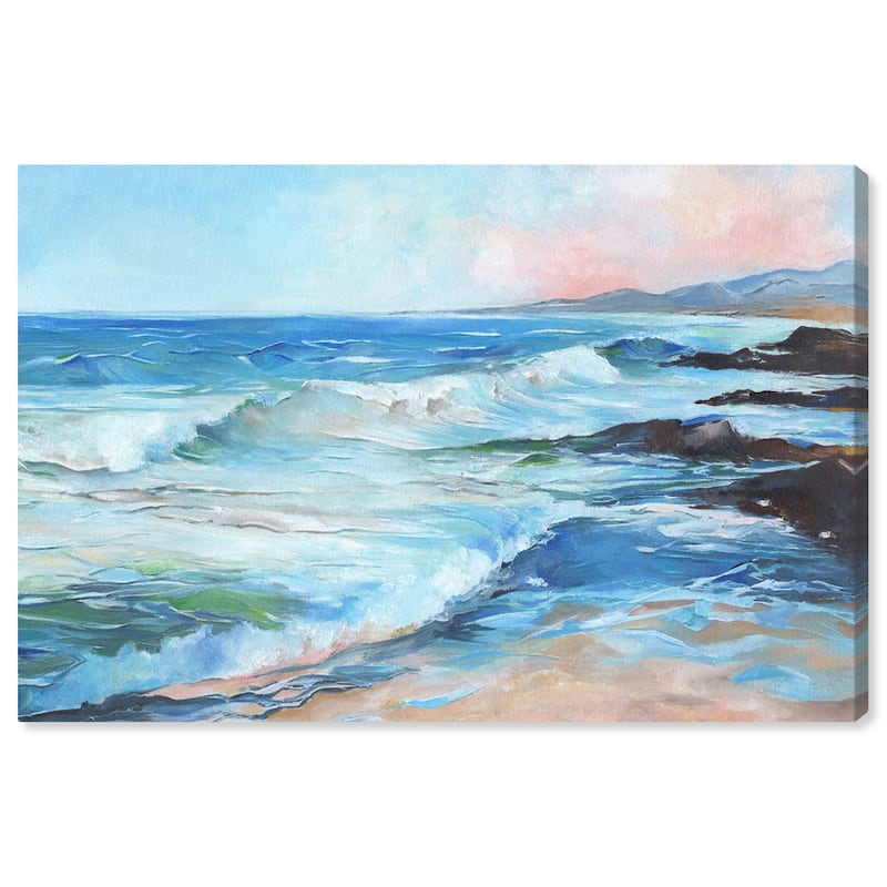 Wynwood Studio Canvas Nature and Landscape Ocean View - Doll Memories Blue and Nautical & Coastal Wall Art Canvas Print