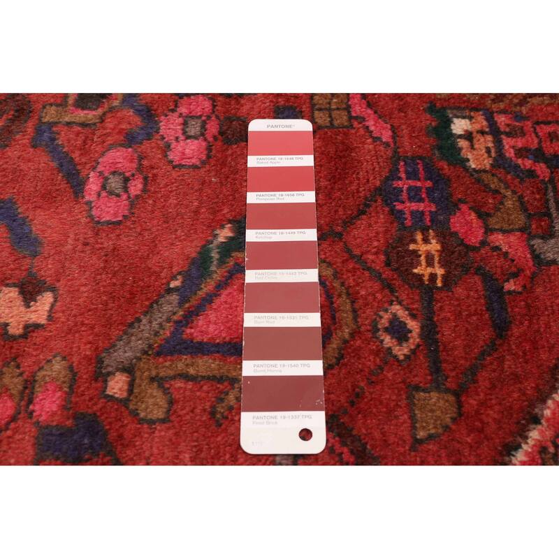 ECARPETGALLERY Hand-knotted Andelz Red Wool Rug - 4'5 x 6'6