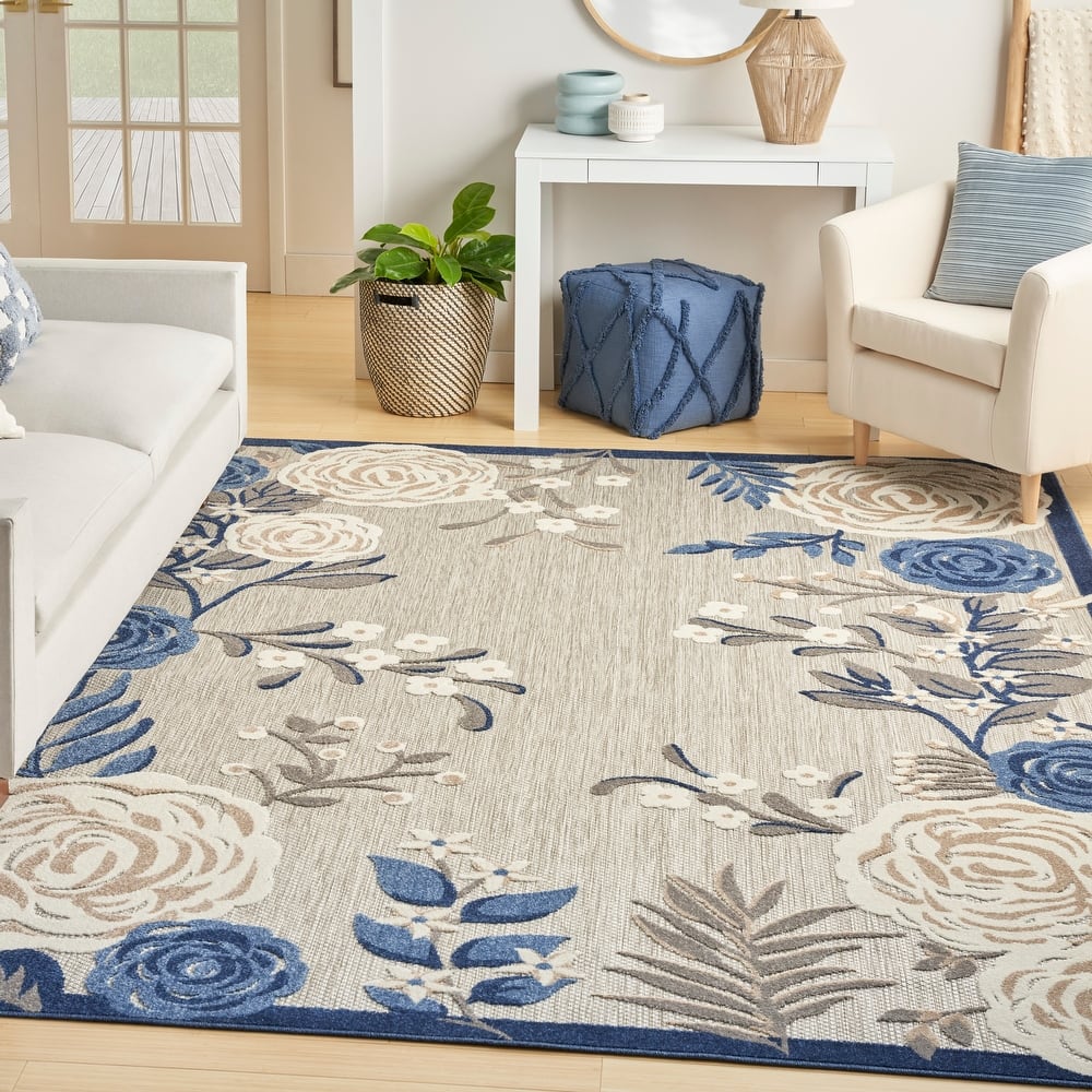 Nourison Aloha Indoor/Outdoor Floral Area Rug