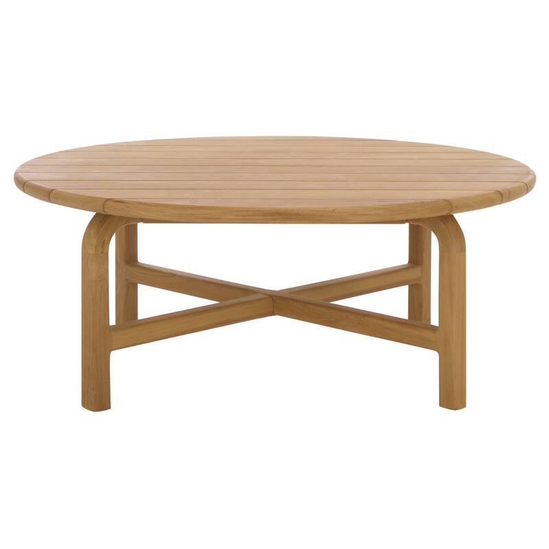 SAFAVIEH Couture Rogers Teak Coffee Table - 39"W x 39"D x 16"H