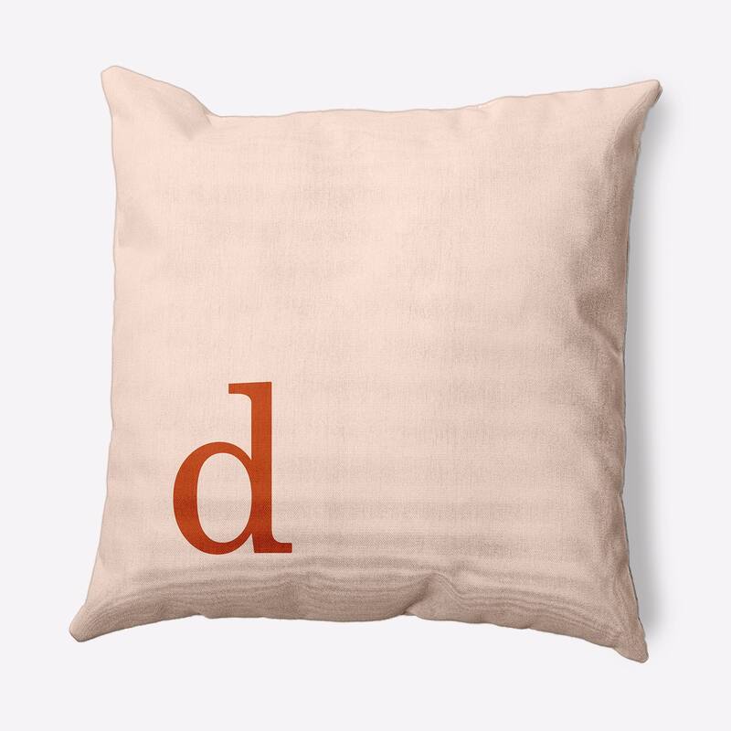 Modern Monogram Decorative Throw Pillow - 20" x 20" - d