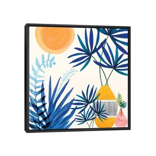 iCanvas "Moroccan Blues" by Modern Tropical Framed
