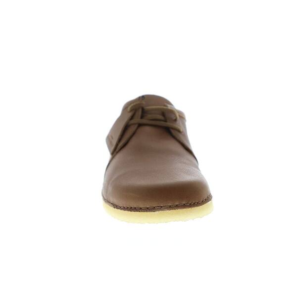 Shop Clarks Ashton Mens Brown Leather Casual Dress Lace Up Oxfords Shoes 11 5 Overstock 28724830