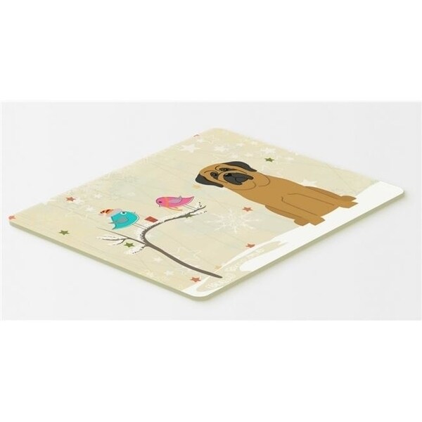Carolines Treasures BB2490CMT Christmas Presents Between Friends Mastiff Kitchen or Bath Mat 20 x 30