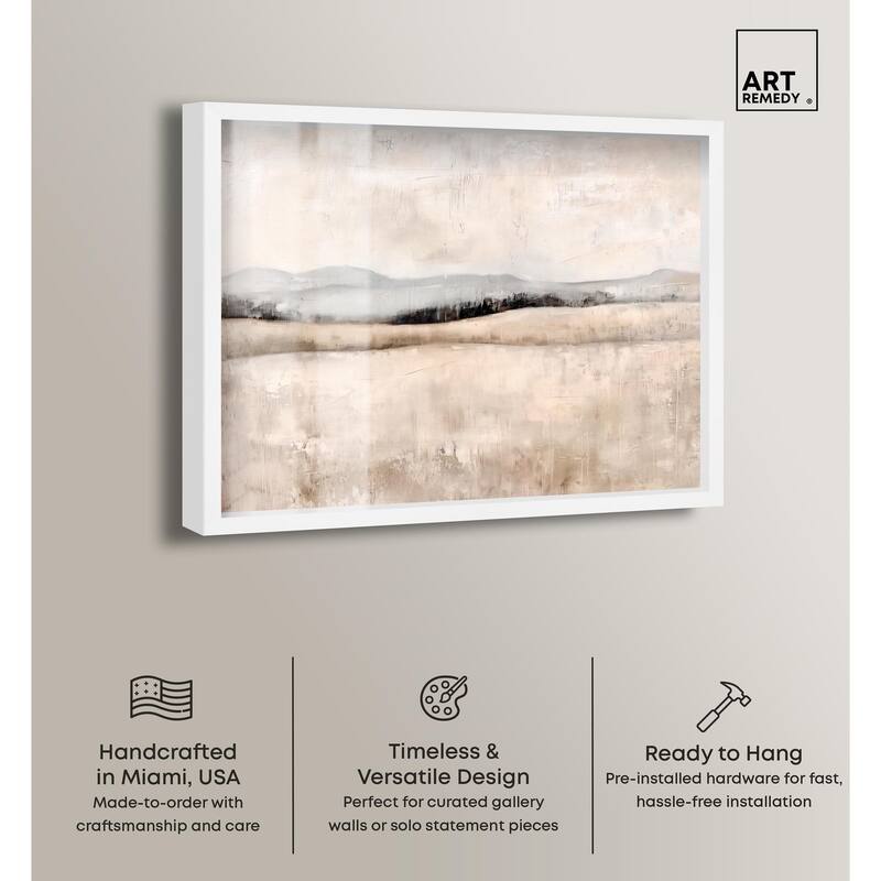Distant Hills I Shadowbox by Art Remedy