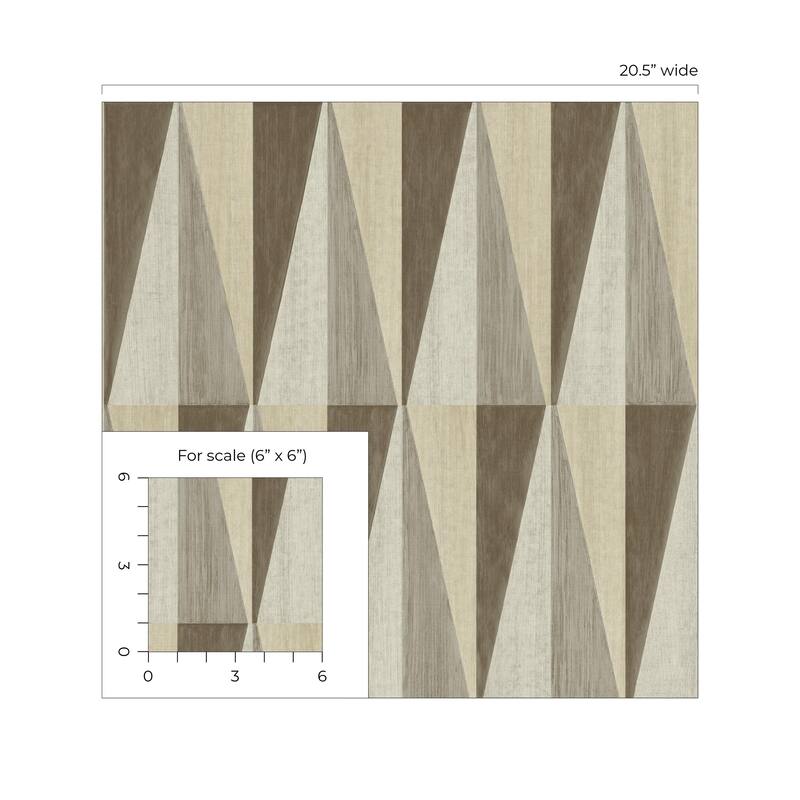 Harry & Grace Pieced Diamonds Peel and Stick Wallpaper