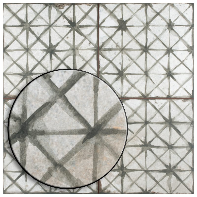 Merola Tile Kings Temple Sage 17-5/8" x 17-5/8" Ceramic Floor and Wall Tile