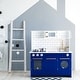 preview thumbnail 6 of 9, Teamson Kids - Little Chef Berlin Modern Play Kitchen - White / Blue - 34.02" L x 11.73" W x 37.24" H