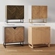 preview thumbnail 62 of 85, Nathan James Enloe Rustic Doors Metal Base Free Standing Modern Storage Cabinet for Entryway
