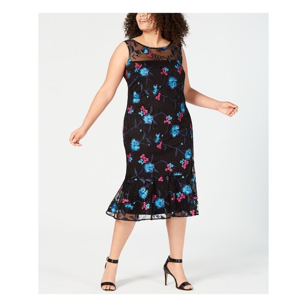 calvin klein tea length dresses