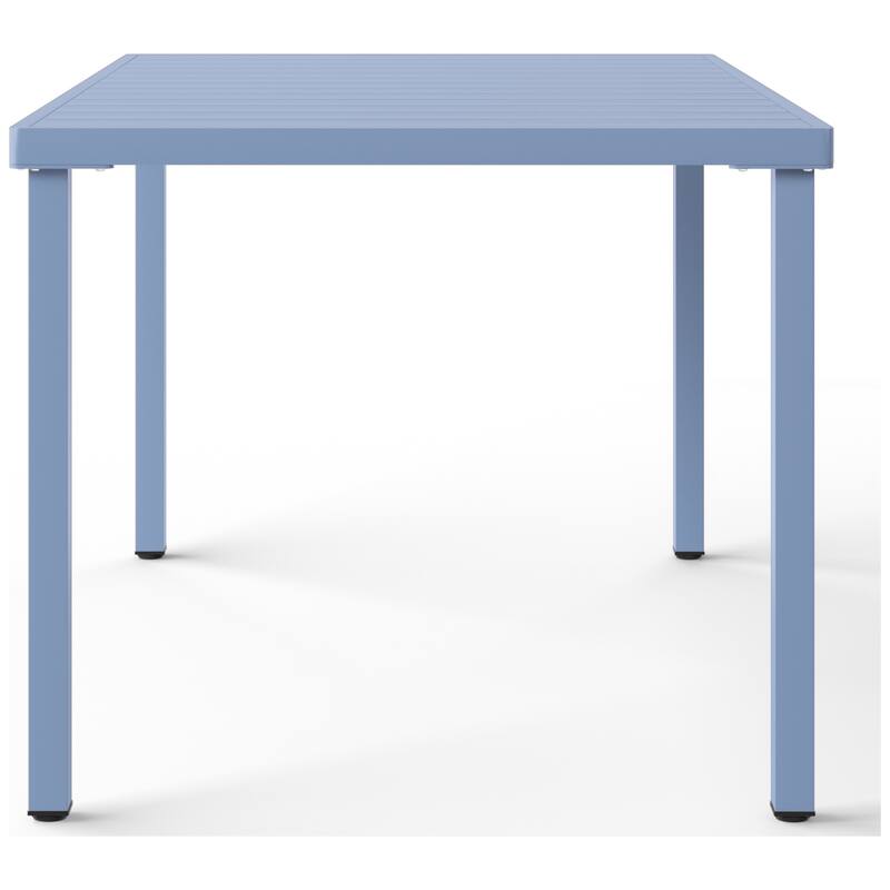 Frond and Form 59 Inch By 35.4 Inch Outdoor Steel Rectangular Dining Table