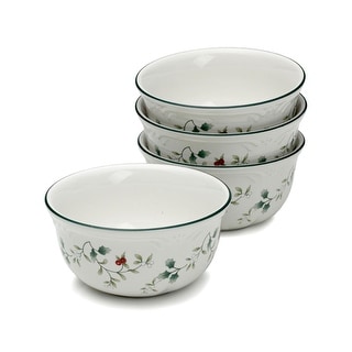 Pfaltzgraff Winterberry Set of 4 Deep Bowls, 24 Oz