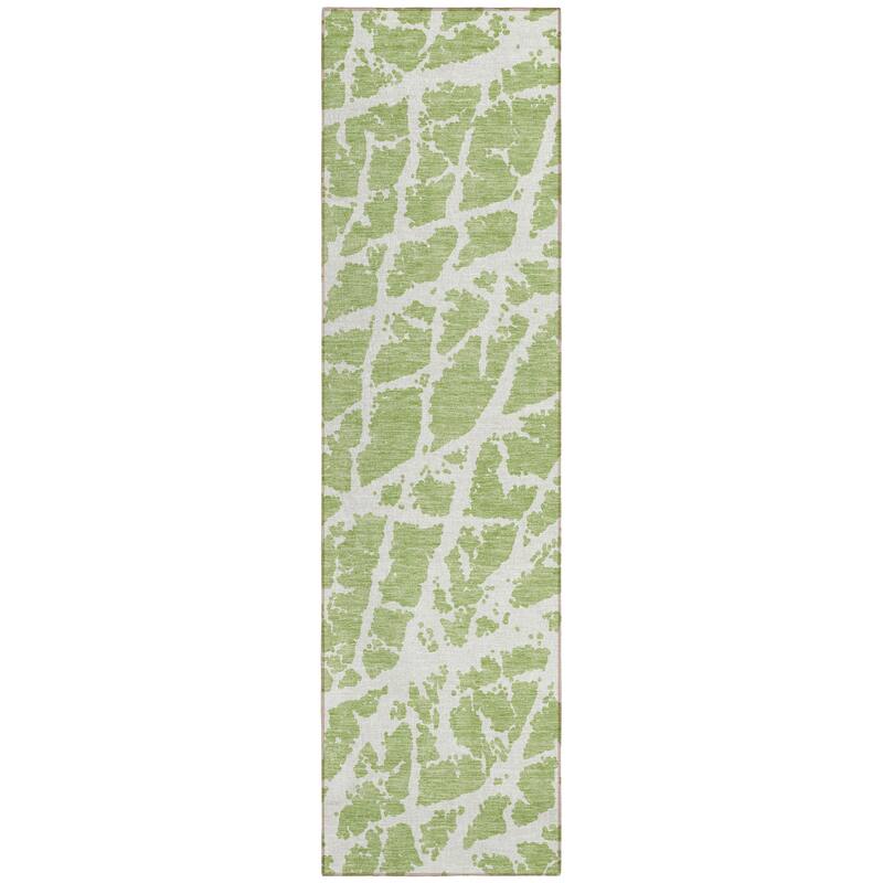 Tami Artistic Abstract Weather Resistant Timeless Fusion Round Outdoor Rug