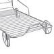 preview thumbnail 12 of 21, Twin Size Metal Car Bed with Four Wheels, Guardrails and X-Shaped Frame Shelf