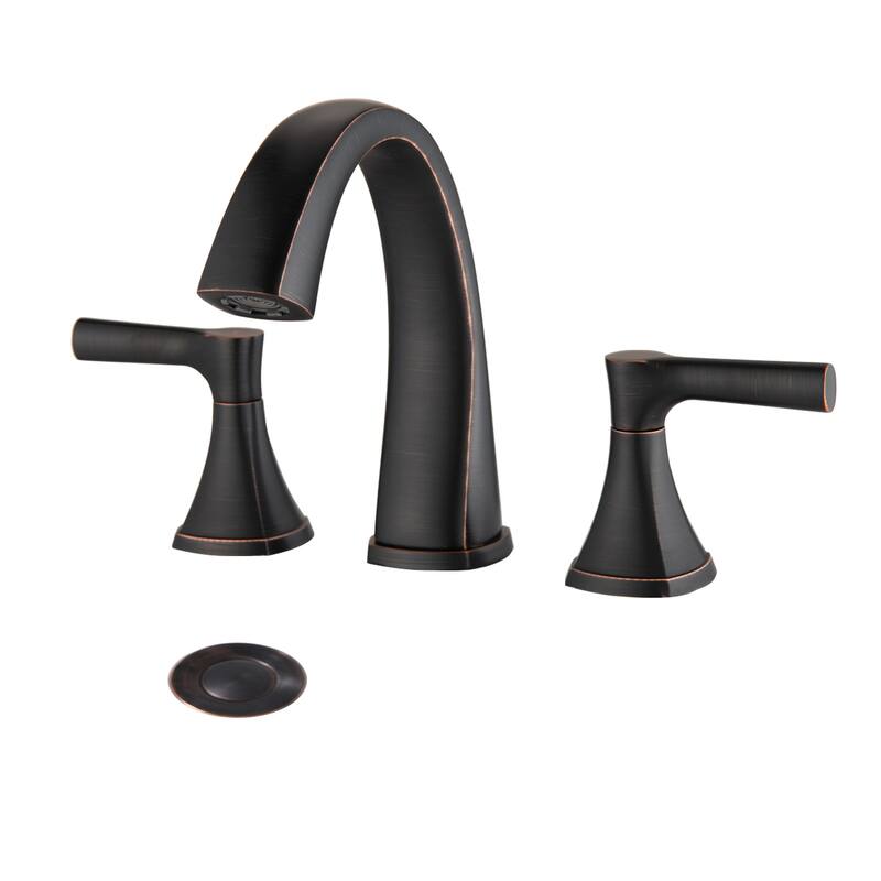 Proox 8" Widespread Bathroom SpotShield Basin Faucet w/ Drain Assembly