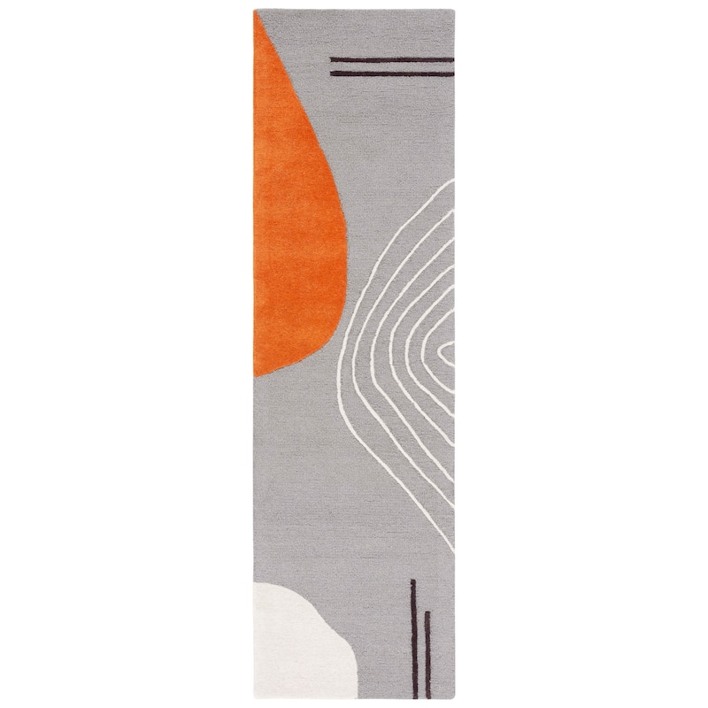 SAFAVIEH Handmade Rodeo Drive Vutka Mid-Century Modern Wool Rug