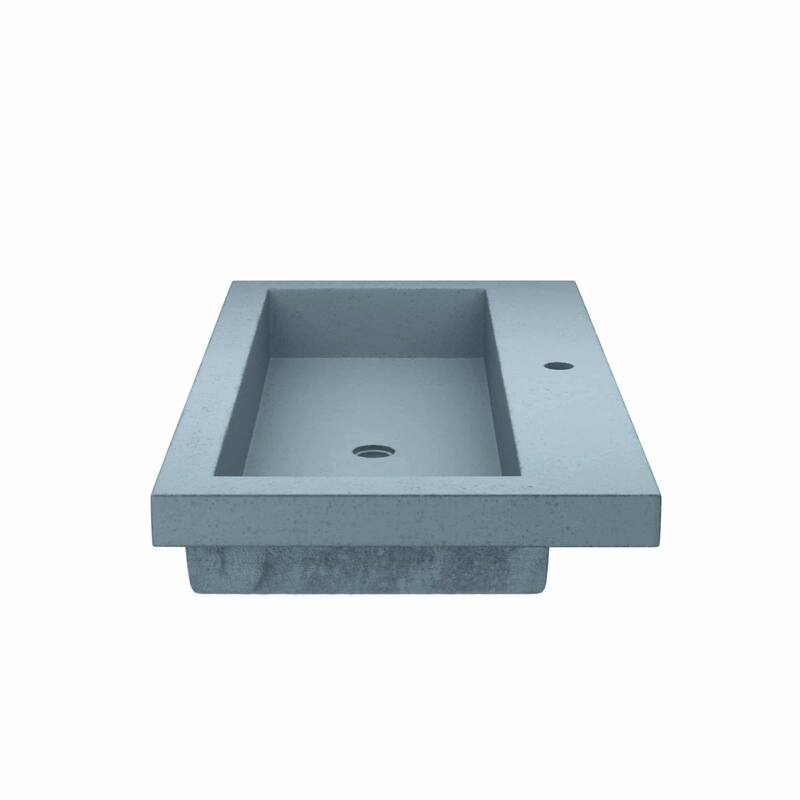 Native Trails Trough 36" NativeStone Drop In Bathroom Sink with 1 Hole