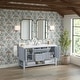 preview thumbnail 23 of 57, Breckenridge 60" Double Vanity, Serenity Blue - 60D