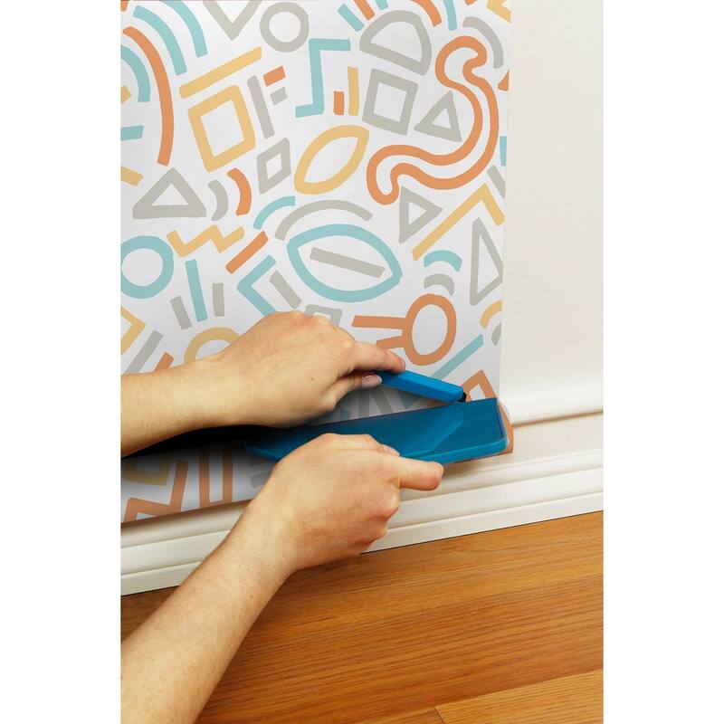 Aelfie Multi Doodle Abstract Peel & Stick Wallpaper
