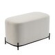 preview thumbnail 7 of 44, WOVENBYRD 32" Modern Decorative Bench with metal base