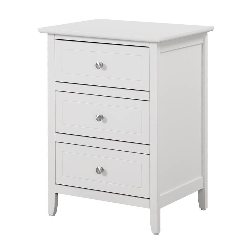 Glory Furniture Contemporary Wooden Nightstand with Drawers