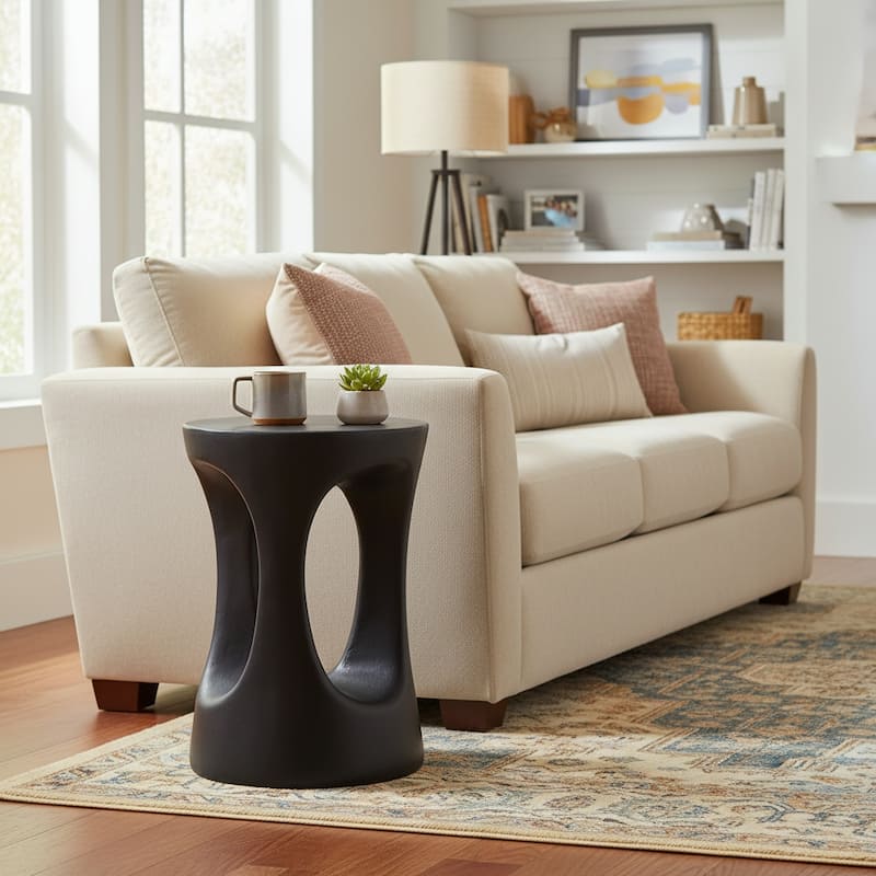 Christopher Knight Home - Modern Handmade MGO Side Table for Indoor & Outdoor Use - 14 Inch - 14" - 14"