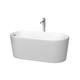 Option Matte White / Polished Chrome Trim