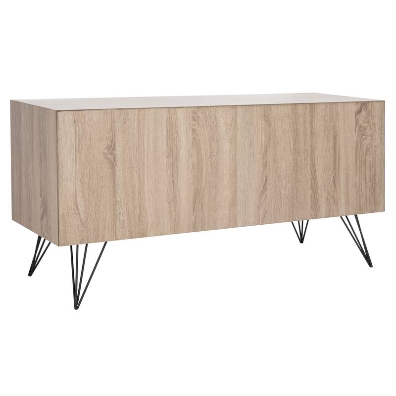 SAFAVIEH Darlyne Mid-Century Wood Sideboard - 47.3" x 15.8" x 23.6" - 47.3" x 15.8" x 23.6" - 20Wx52Dx20H