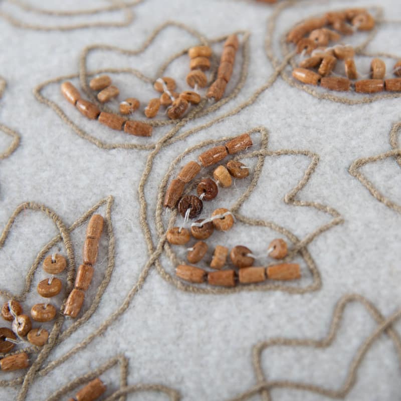 Rizzy Home Botanical Embroidered Throw Pillow