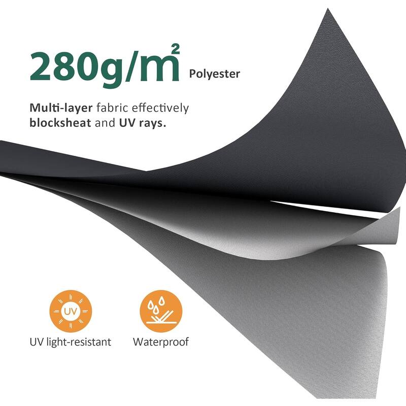 MCombo Patio Awning 8x7 Feet Sunshade Canopy for Manual Retractable Awnings