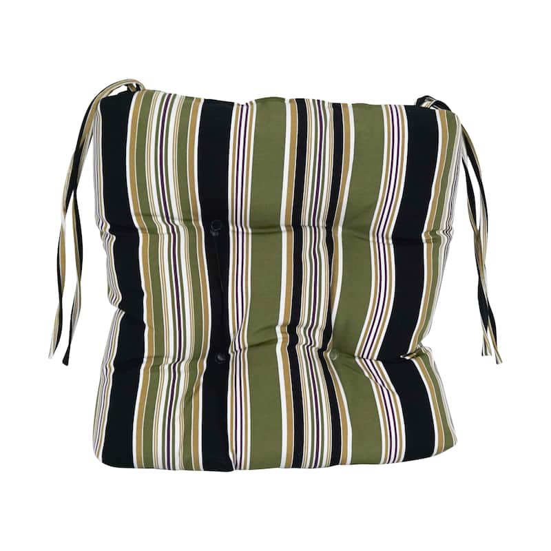 16-inch Square Tufted Indoor/Outdoor Chair Cushions (Set of 6)