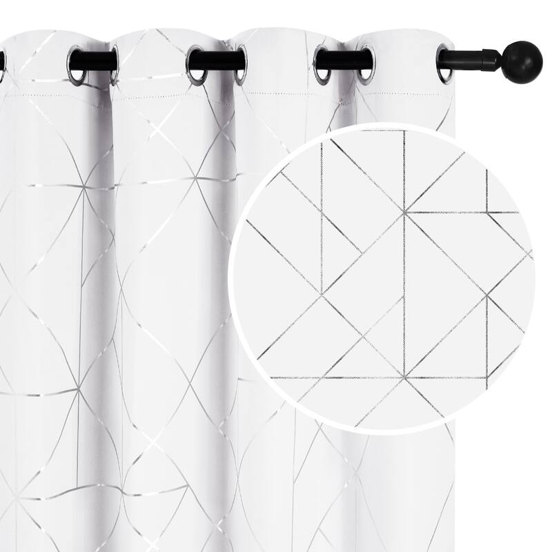 Pattern Curtain, Black Out Curtains for Bedroom Windows 2 Panel