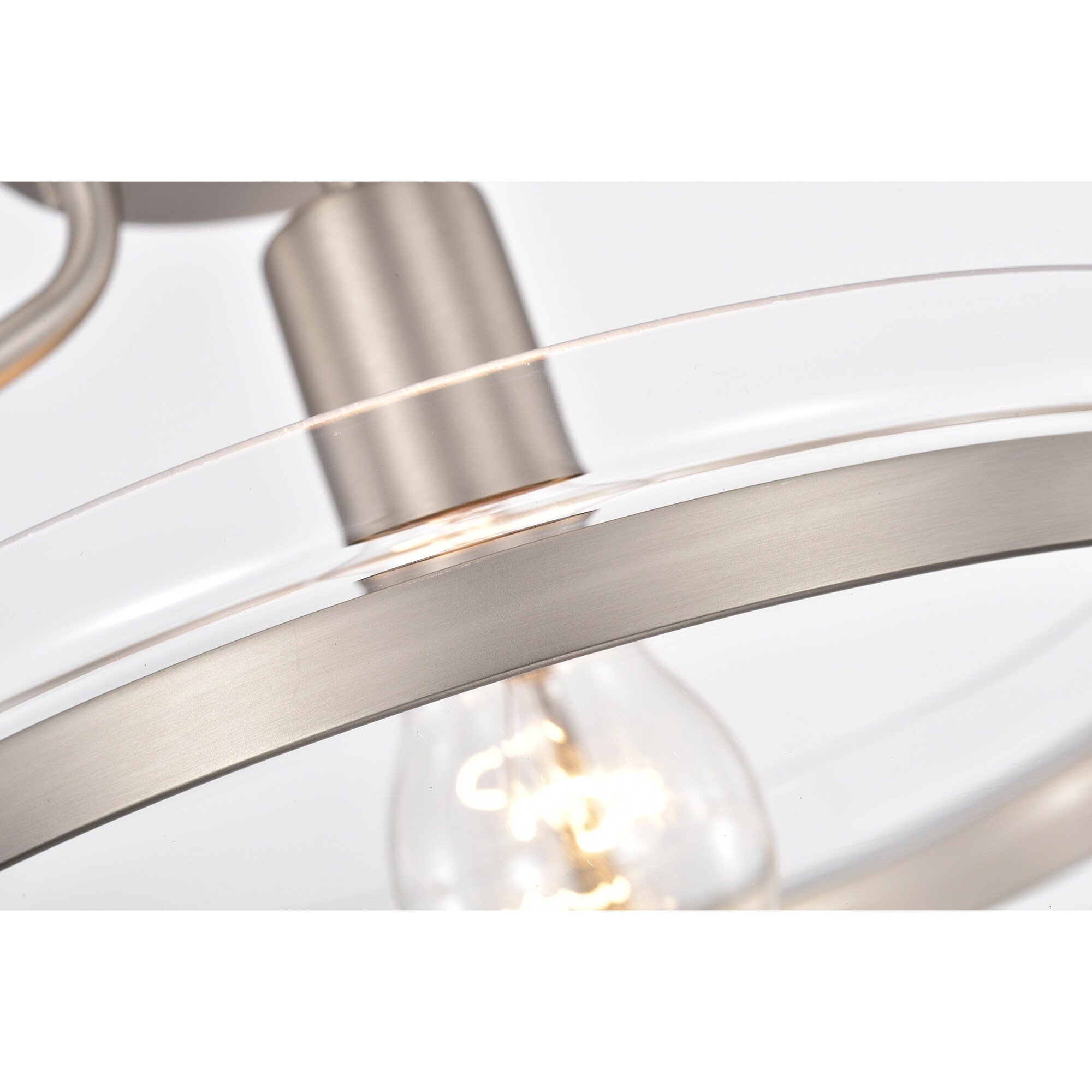 Merwin Matte Black Semi Flush Ceiling Lamp 1 Light