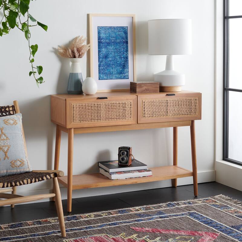 SAFAVIEH Hanora 23-inch Blue Framed Textile Wall Art