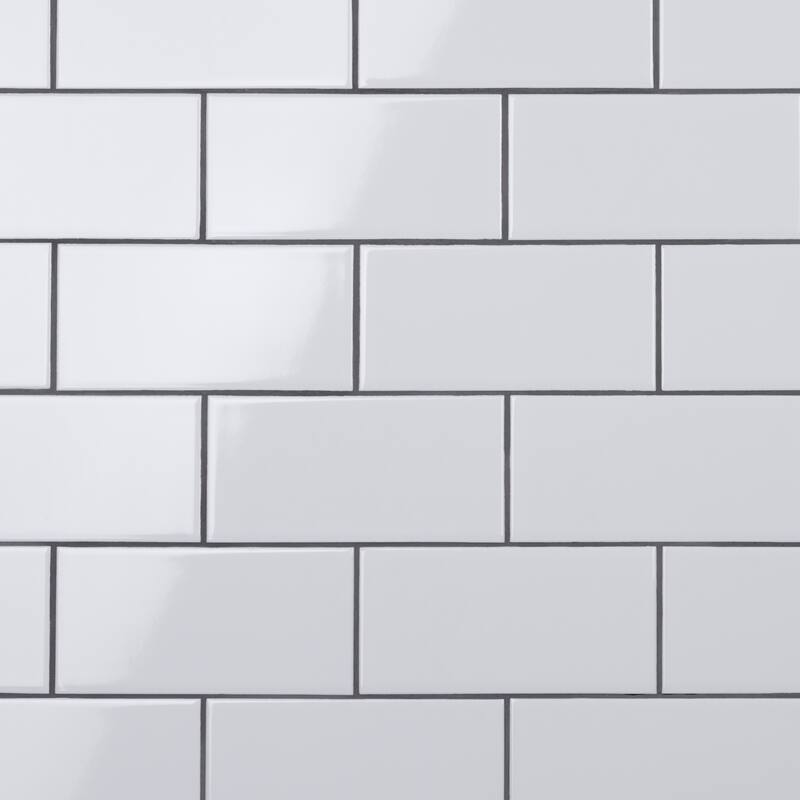Merola Tile Crown Heights Glossy White 3" x 6" Ceramic Wall Tile