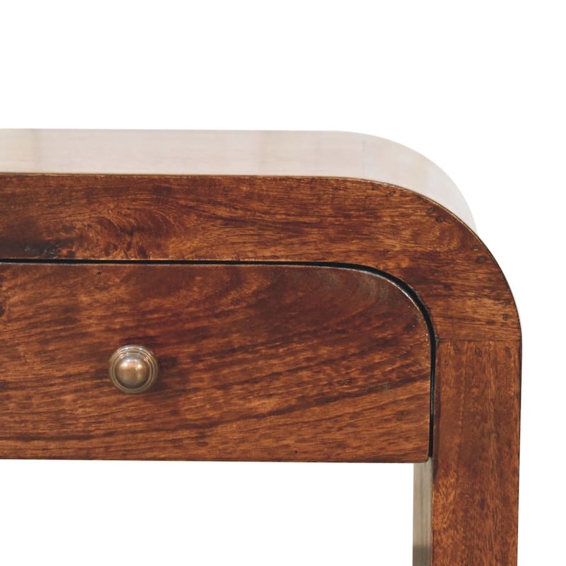 Artisan Furniture Solid Wood California Walnut Disc Bedside